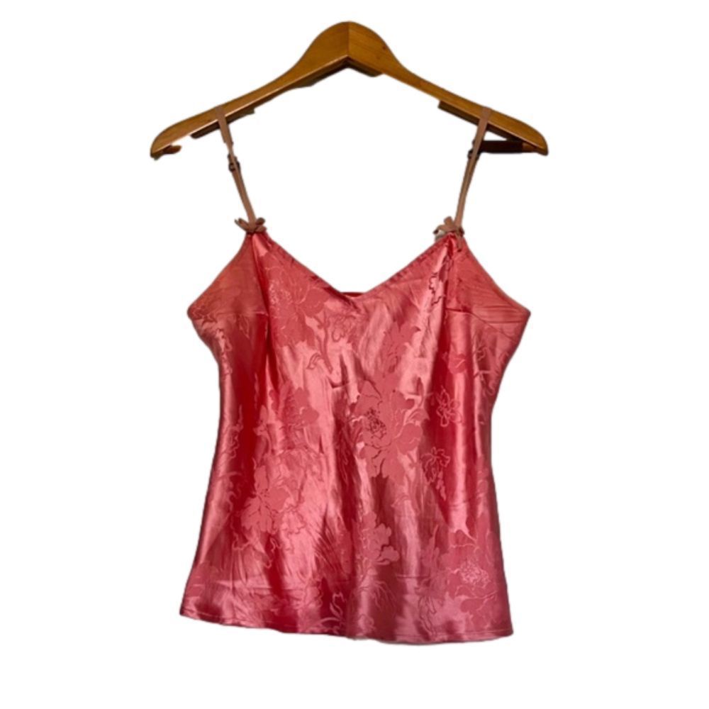 REBECCA TAYLOR Pink Silk Tank Top